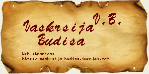 Vaskrsija Budiša vizit kartica